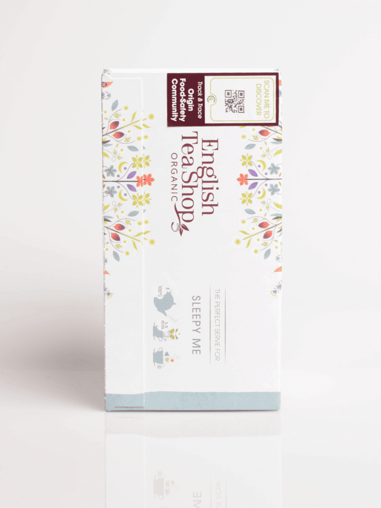English Tea Shop økologisk Sleepy Me teæske med farverige blomsterillustrationer