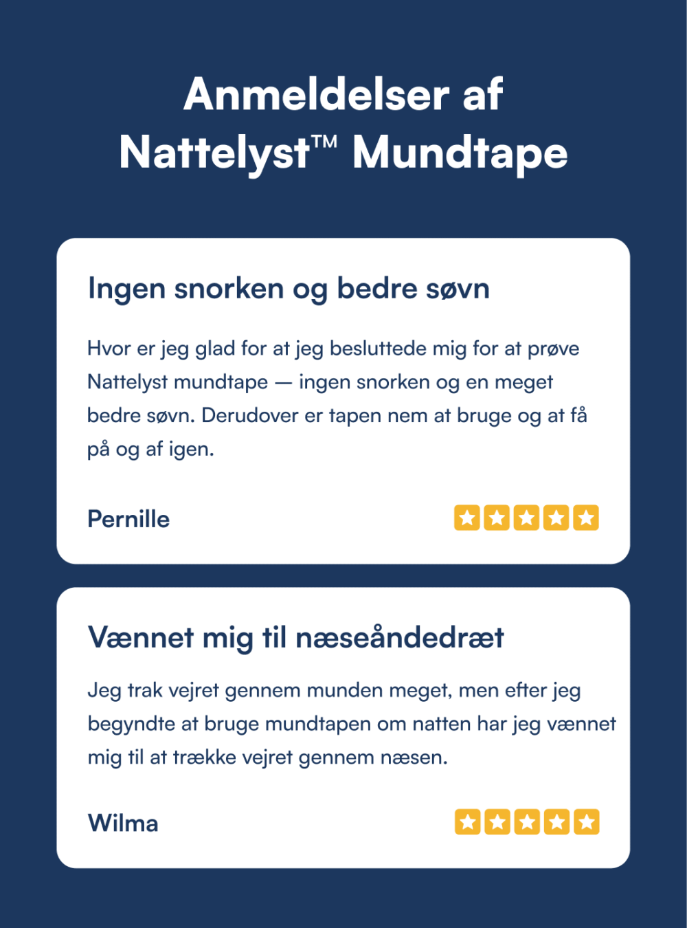 Nattelyst™ Mundtape