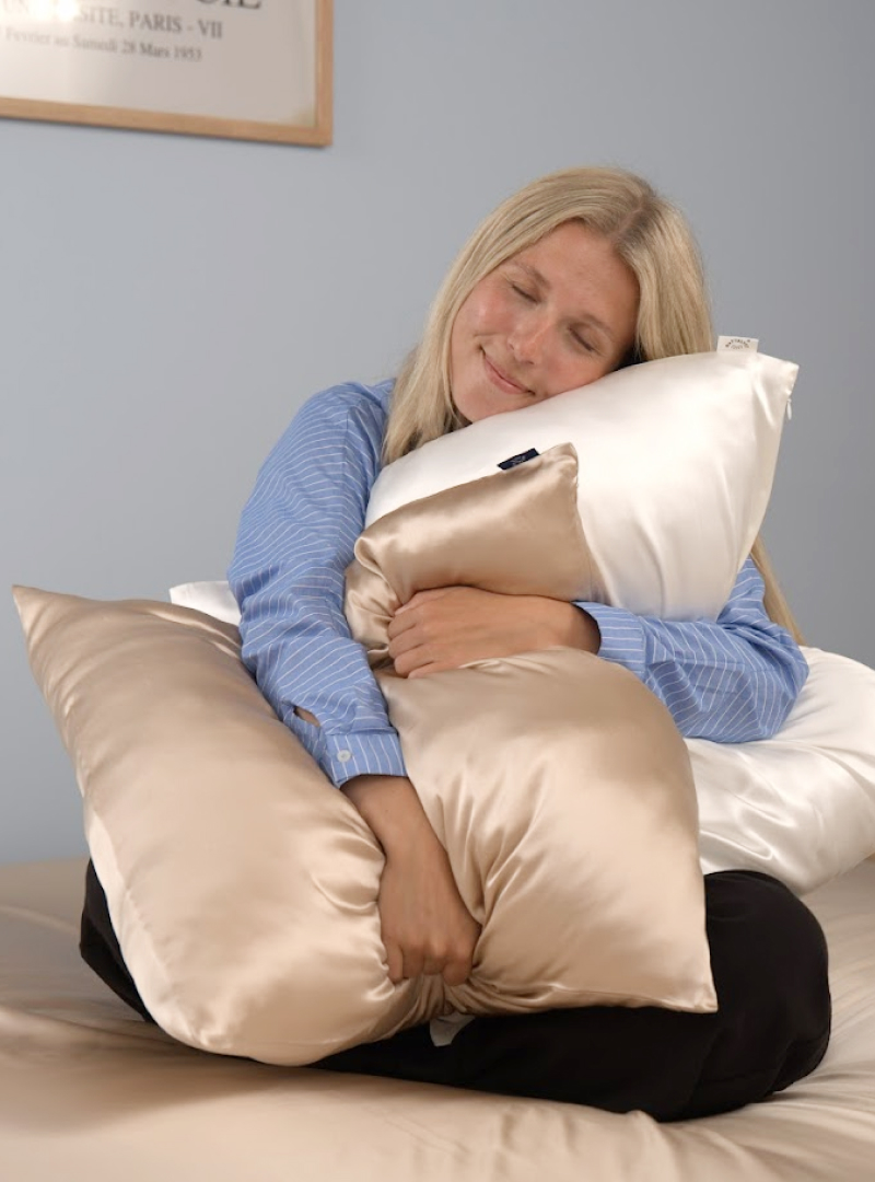 100% Mulberry Silke Pudebetræk (OEKO-TEX) Beige