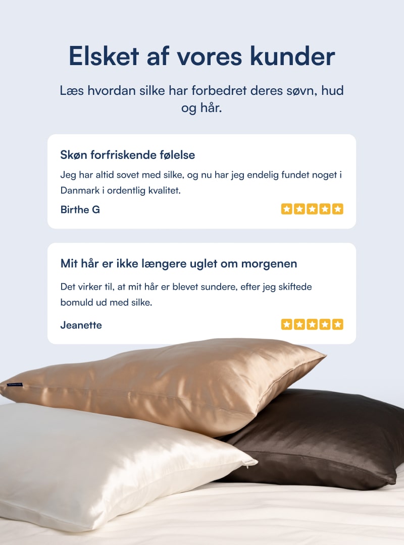100% Mulberry Silke Pudebetræk (OEKO-TEX) Lysegrå
