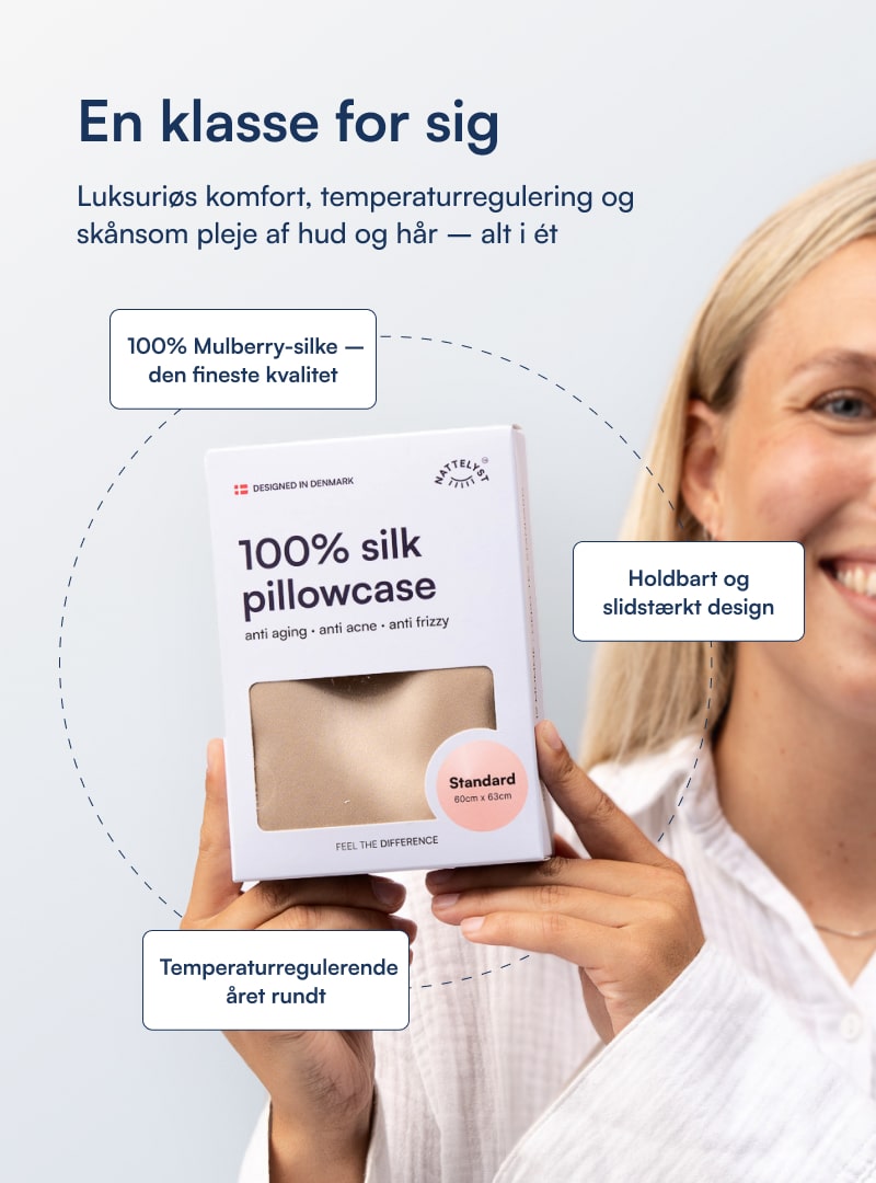 100% Mulberry Silke Pudebetræk (OEKO-TEX) Lysegrå