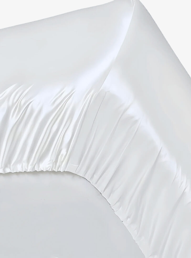 100% Mulberry Silke Kuvertlagen (OEKO-TEX) Hvid