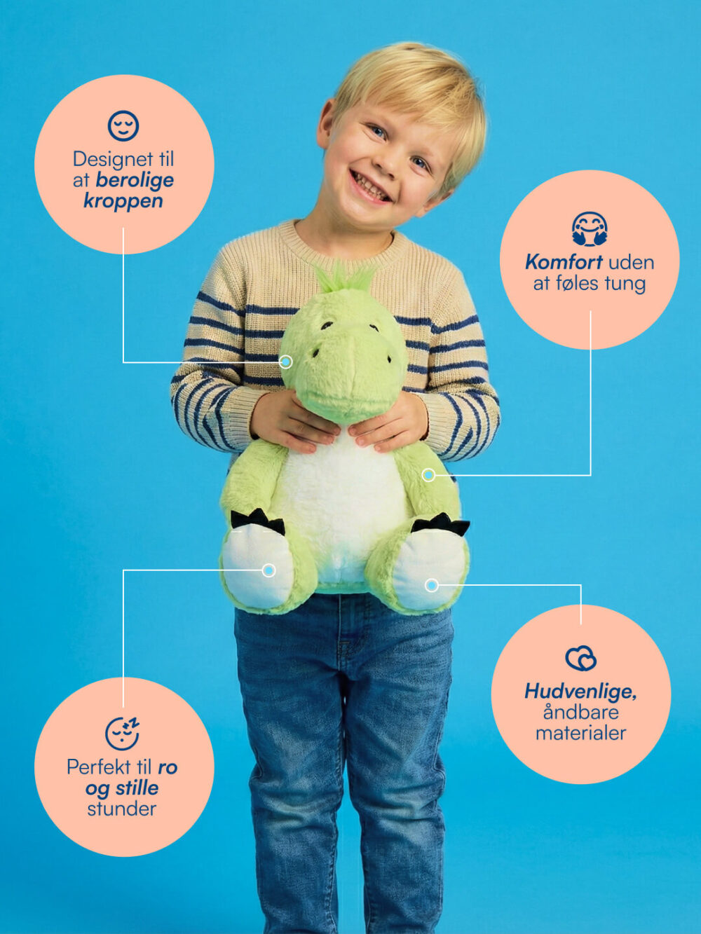 Benny (Grøn Drage Tyngdebamse) Vugg Bears™